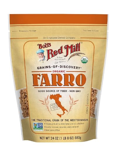 Bob's' Red Mill Farro Grain 24 oz Organic Grains of Discovery