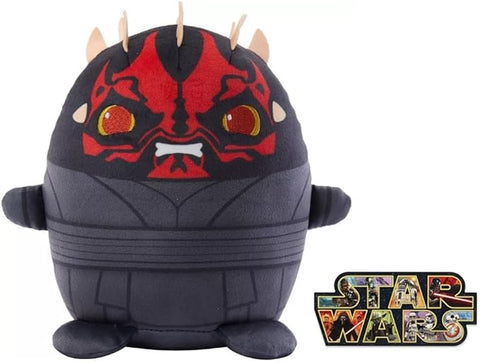 STAR WARS Cuutopia Plush 5-inch Toy, Rounded Soft Pillow Doll Inspired with bonus sticker (Darth Maul)