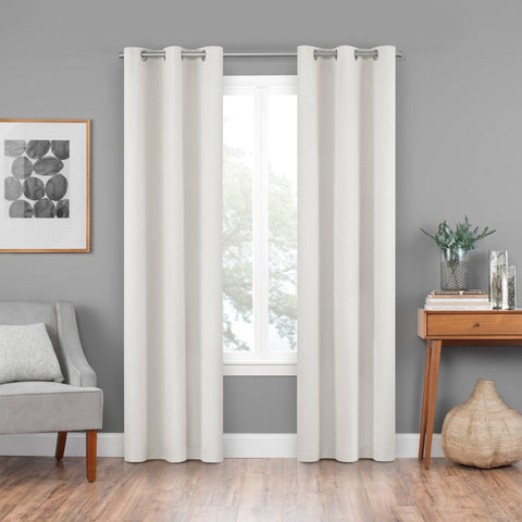 Eclipse Blackout Windsor Window Curtain Panel Cream - 42"x84"
