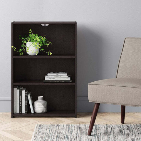 3 Shelf Bookcase Espresso Brown - Room Essentials