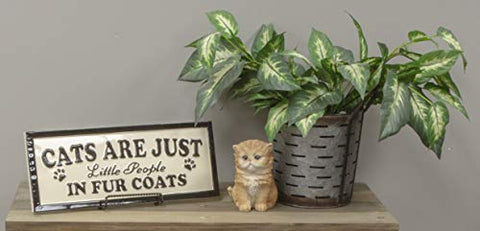 Cats Are Just Little People in Fur Coats Pet Wall Décor