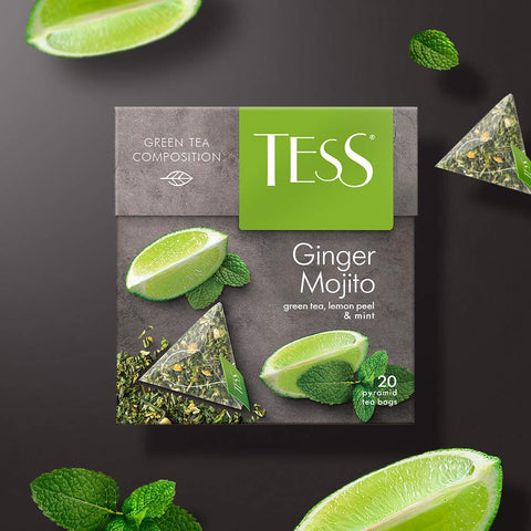 Tess Green Tea Composition- Ginger Mojito (20pc)