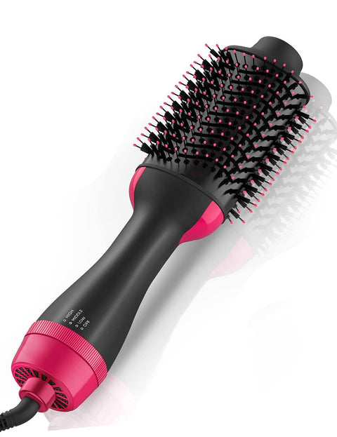 Hair Dryer Brush Blow Dryer Brush in One, 4 in 1 Hair Dryer and Styler Volumizer with Negative Ion Hot Air Brush Hair Straightener Curling Brush Oval Shape