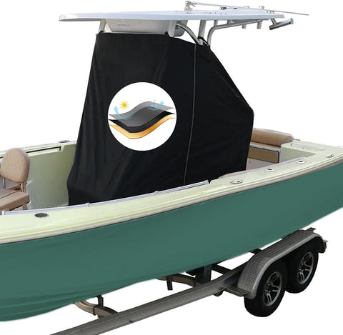 Universal T-Top Center Console Cover for Boat, Heavy Duty