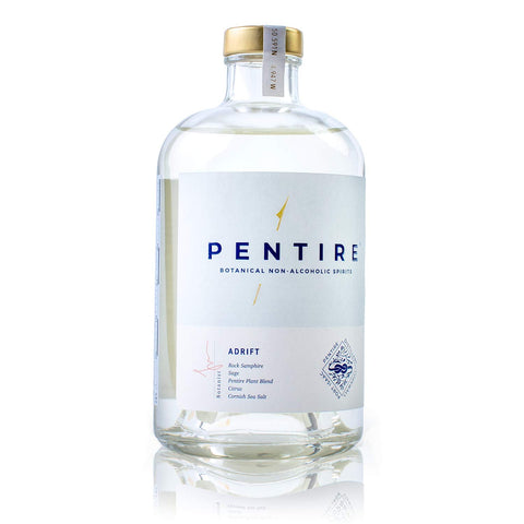 Pentire Adrift 70cl - Botanical Alcohol Free Spirit - Distilled from Native Cornish Plants - No Added Sugar - Vegan - No Artificial Flavours & Colourings - Non Alcoholic Spirit