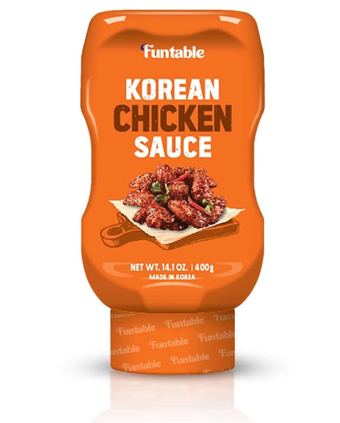 Funtable Delicious Korean Chicken Sauce (14.1oz, Pack of 1) - Authentic Korean Flavor, Sticky & Tangy Sauce