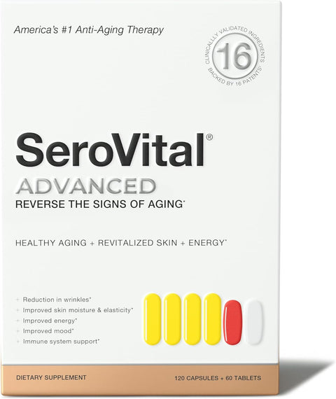 Serovital Advanced for Women Supplement - Skin Benefits, Energy, and Sleep - 30 Day Supply