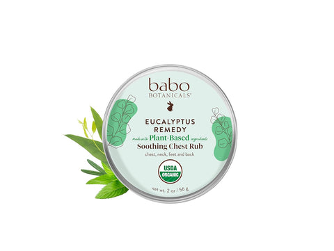 Babo Botanicals Eucalyptus Remedy Organic Soothing Chest Rub