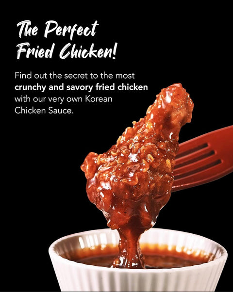 Funtable Delicious Korean Chicken Sauce (14.1oz, Pack of 1) - Authentic Korean Flavor, Sticky & Tangy Sauce