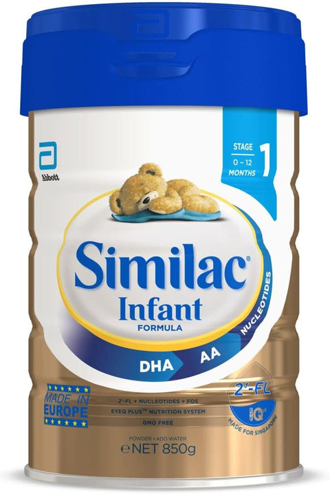 Similac Infant Formula, Imported, with 2’-FL HMO, Baby Formula Powder, 850 g (29.9 oz) Can