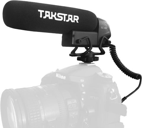 TAKSTAR SGC-600 Video Microphone, Mini Shotgun Mic, Professional Camera Microphone