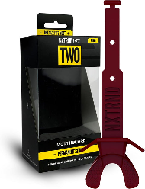 Nxtrnd Two Pro Football Mouth Guard (Maroon)