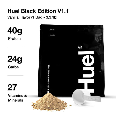 Chocolate Protein Powder Meal Replacement Shake - Huel Black Edition