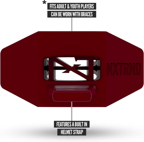 Nxtrnd Two Pro Football Mouth Guard (Maroon)