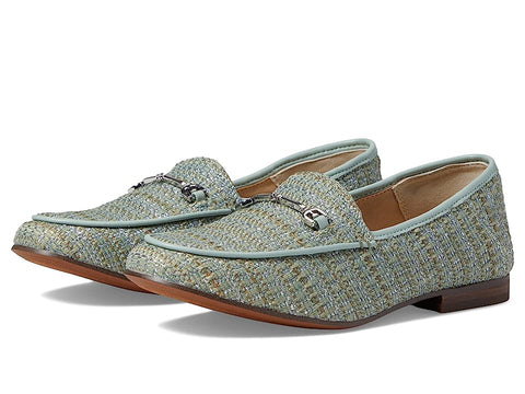Size 1 - Sam Edelman Little Girl's & Girl's Tweed Loraine Loafers - Tide Blue