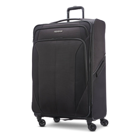 American Tourister Phenom Softside Large Checked Spinner Suitcase - Black