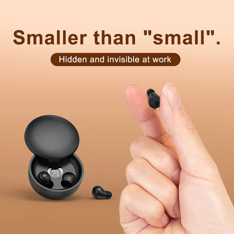 Mini Invisible Bluetooth 5.4 Earbuds, 24hr Battery, 10m Range - Online Only