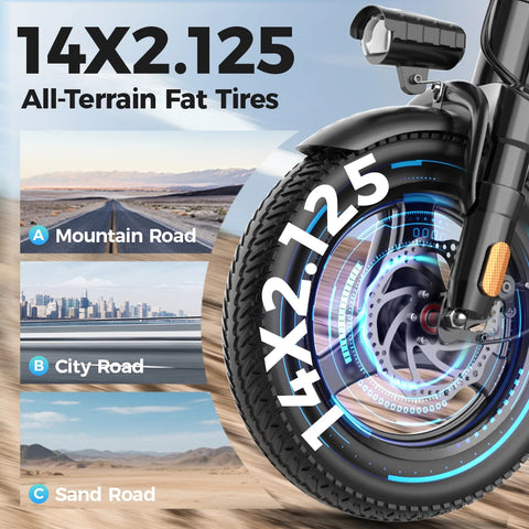 E-bike 500W Motor Removable Lithium Battery - 22MPH Top Speed 35Miles Range Electrical Bicycle