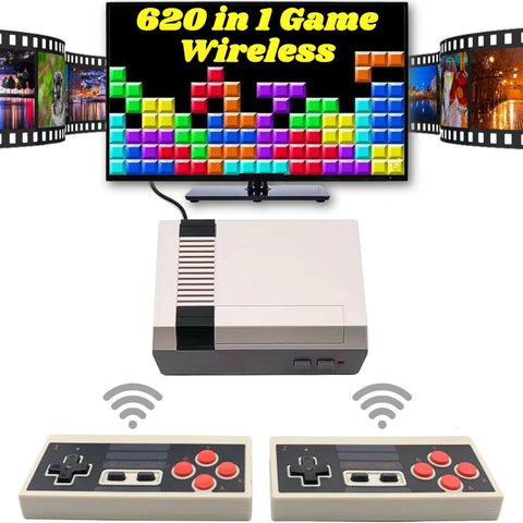 Retro Game Console - 620 Built-in Games