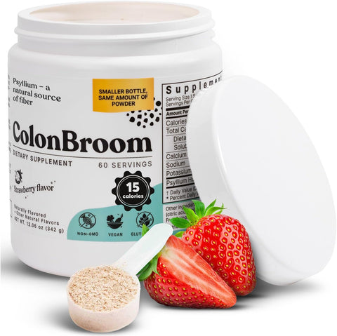 ColonBroom Dietary Supplement + Blender Bottle (60 Servings)