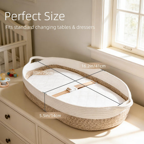 Baby Changing Basket with Diaper Changing Pad