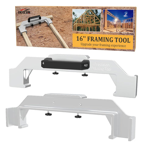 Framing Tools, Upgrade16 Inch On-Center Stud Layout Tool, Precision Framing Spacing Tool for Wall Stud Framing, ‎gray
