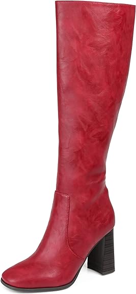 Size 8.5 - Journee Collection Womens Reg, WC and XWC Karima Tru Comfort Foam Stacked Heel Knee High Boots