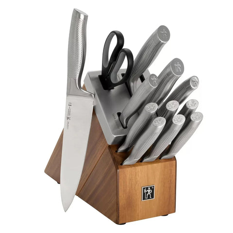 Henckels Diamond 13-Piece Self-Sharpening Acacia Block Set