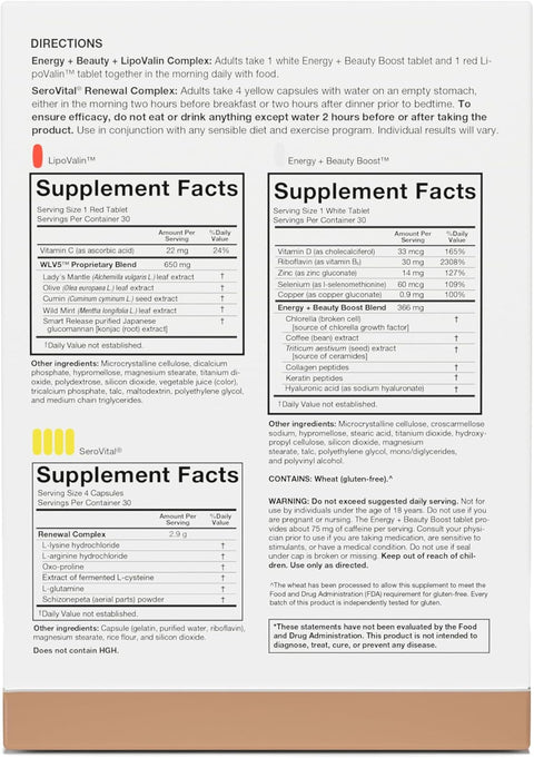 Serovital Advanced for Women Supplement - Skin Benefits, Energy, and Sleep - 30 Day Supply