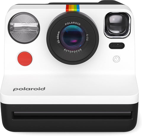 Polaroid Now Gen2 I-Type Instant Film Camera Gift Bundle - Now Gen2 Black and White with Double Pack of Color Film (16 Photos) Bonus White Small Photo Album