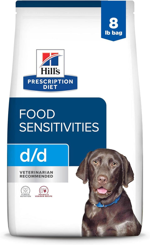 Hill's Prescription Diet Canine D/d Food Sensitivities Potato & Venison Recipe Dry Dog Food - 8 Lb Bag