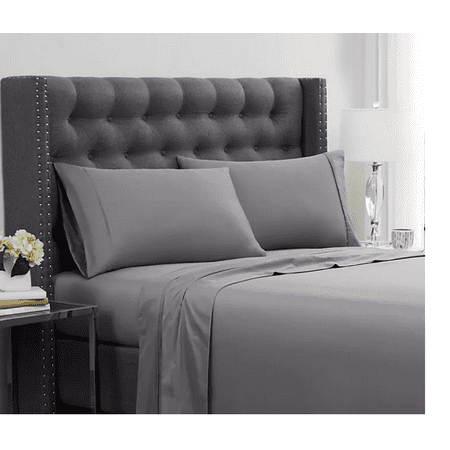 King - Christian Siriano New York 100% Cotton Sheet Sets GRAY