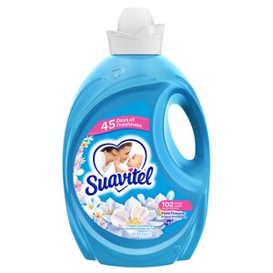 Suavitel Scented Liquid Fabric Softener and Conditioner - Field Flowers - 105 Fl Oz