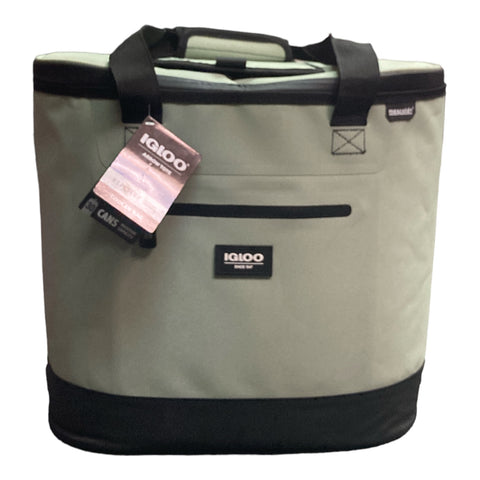 Igloo 30 Can Maxcold+ Fully Insulated Softside Arrow Tote Cooler Bag (Stone)