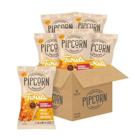 Pipcorn Heirloom Twists, Honey BBQ 4.5oz