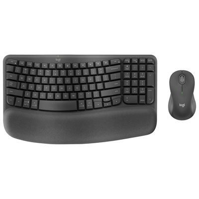 Logitech MK670 Wave Keys Wireless Keyboard and Mouse Combo - Graphite