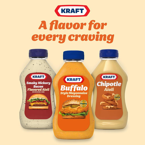 Kraft Mayo with Buffalo, 12 fl oz Bottle