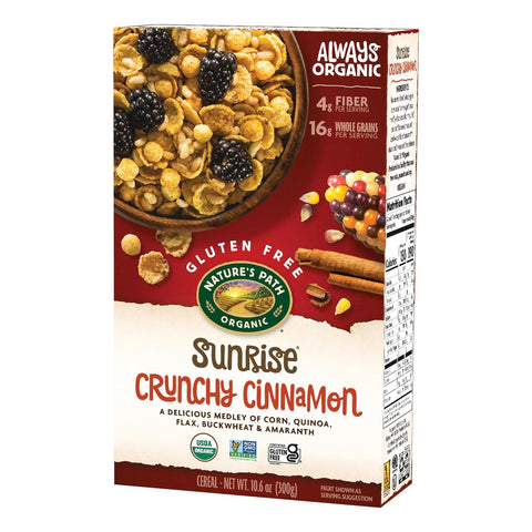 Nature's Path Organic Gluten-Free Cereal, Crunchy Cinnamon Sunrise, 10.6 Ounce Box