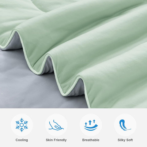 Queen - Cooling Comforter - Green