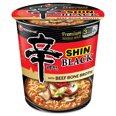 (6pack) Nongshim Premium Shin Black Instant Ramen Noodle Cups