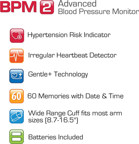 Microlife BPM2 Advanced Blood Pressure Monitor with Upper Arm Cuff