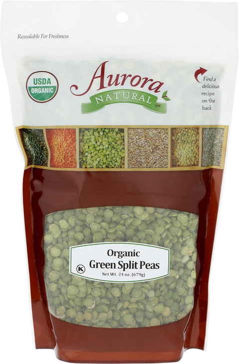 Aurora Products Organic Split Green Peas, 24 OZ