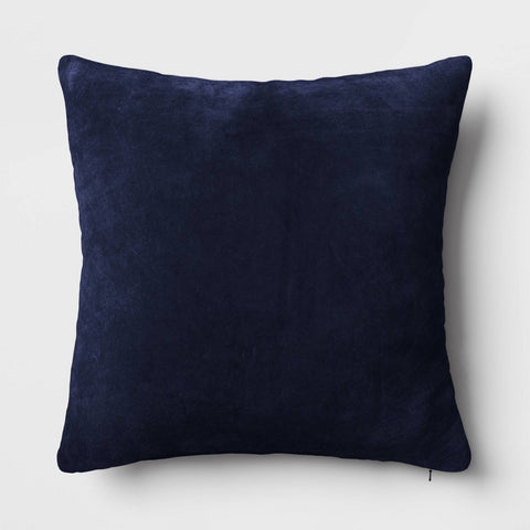 Square Washed Cotton Velvet Throw Pillow - Threshold