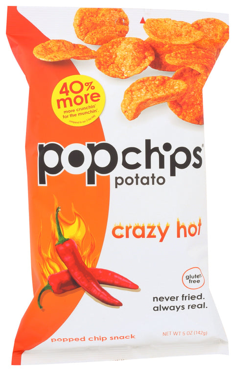 Popchips Potato Chips Crazy Hot 5 Oz