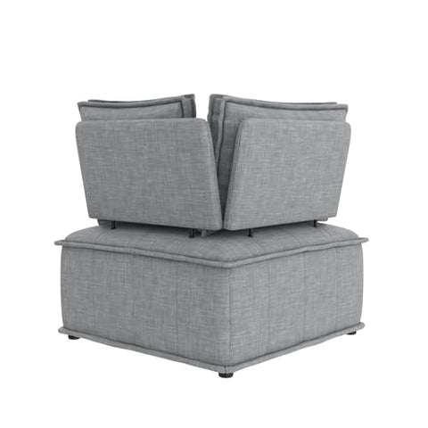 DHP Darcy Corner Chair for Modular Sectional Sofa, Gray