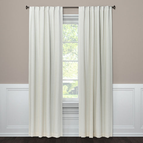 50"x95" Blackout Aruba Window Curtain Panel Sour Cream - Threshold™: Recycled Polyester, Traditional Style, OEKO-TEX Certified