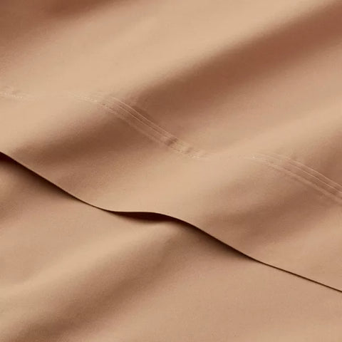 Full - 300 Thread Count Ultra Soft Flat Sheet Brown - Threshold™