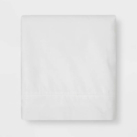 Twin - 300 Thread Count Flat Sheet White