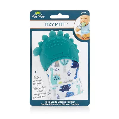 Itzy Ritzy Teething Mitt - Dinosaur