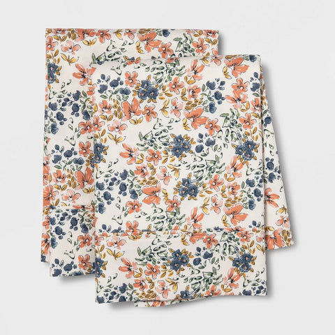 Standard 400 Thread Count Pillowcase Set Ditsy Floral - Threshold™